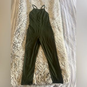 Free people movement jumpsuit, size M , forest green color, excellent condition